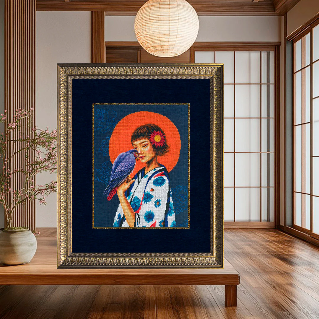 A bird in gentle hands - freedom in the heart M1072 Counted Cross Stitch Kit - Image 6