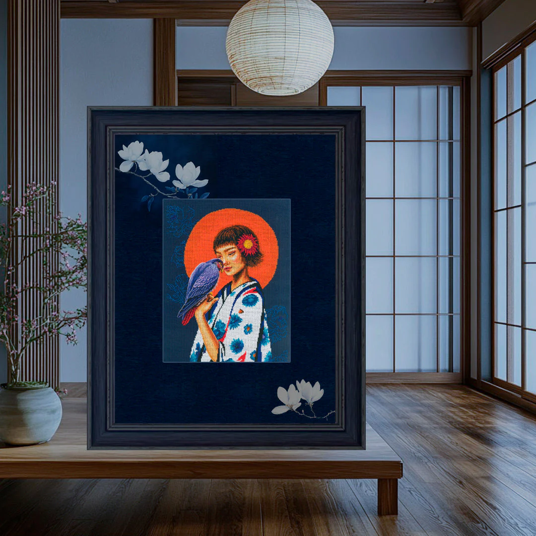 A bird in gentle hands - freedom in the heart M1072 Counted Cross Stitch Kit - Image 7