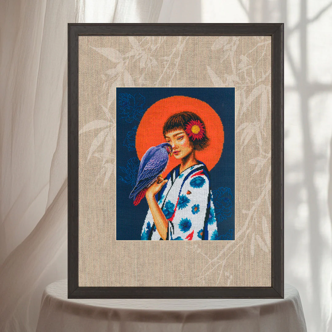 A bird in gentle hands - freedom in the heart M1072 Counted Cross Stitch Kit - Image 9