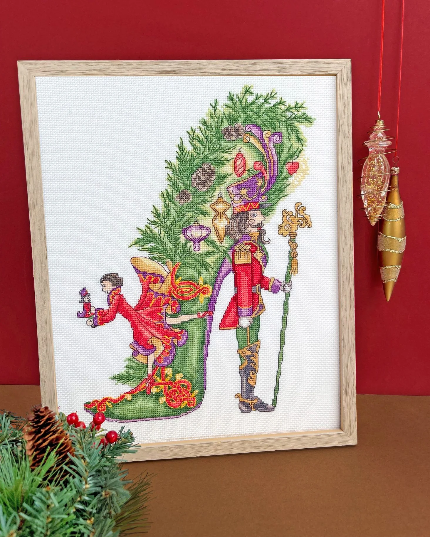 A Christmastide Tale XSK28 Counted Cross Stitch Kit - Image 2