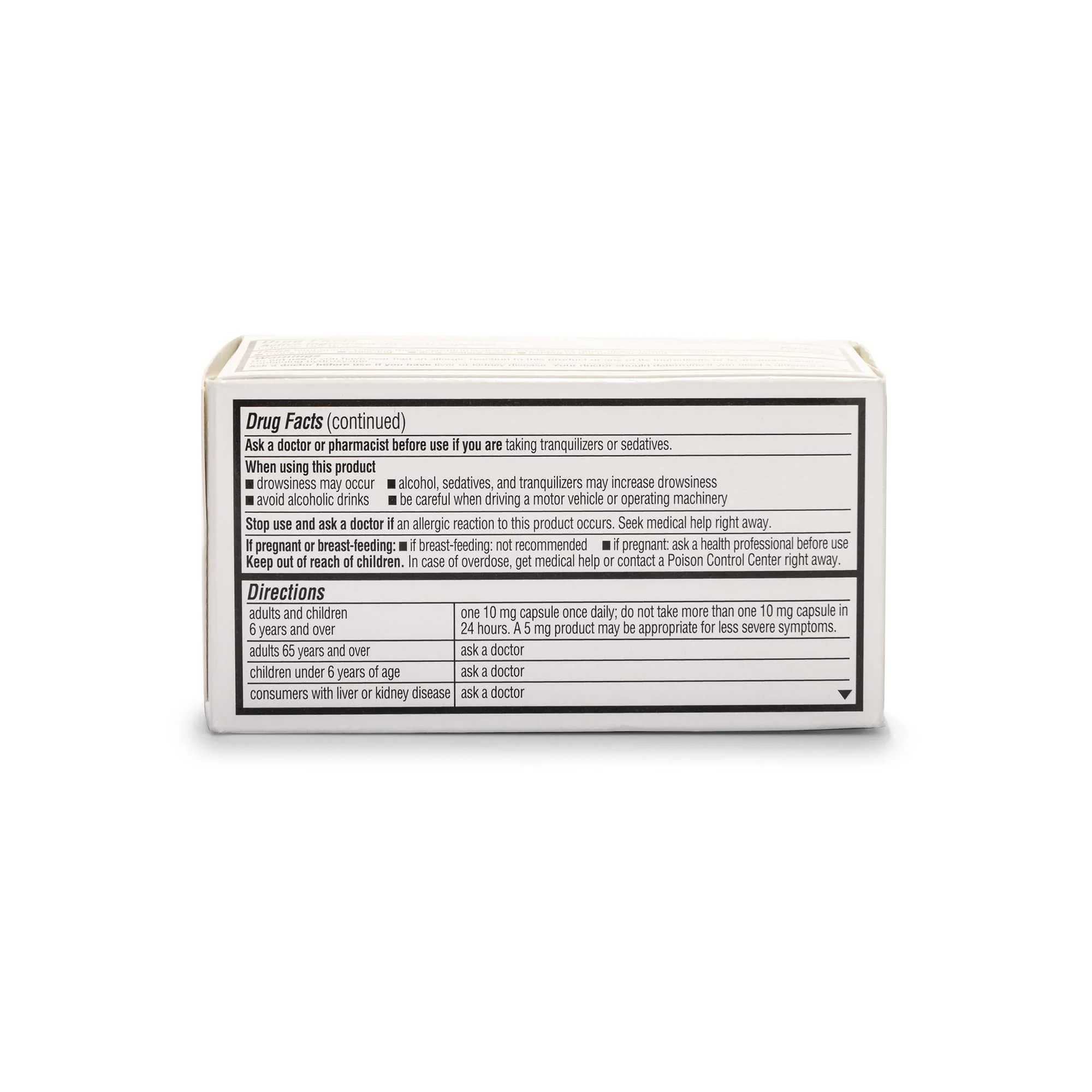 A+Health Cetirizine Hcl 10 Mg Liquid Gels, Antihistamine for 24 Hour Allergy Relief, 65 Count - Image 3