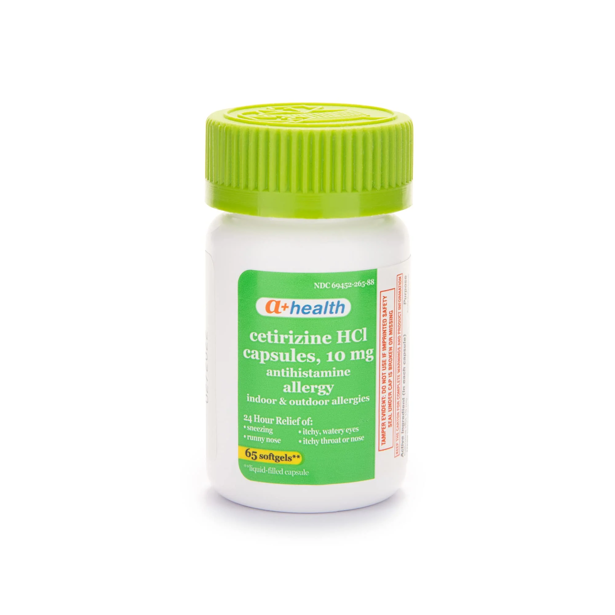 A+Health Cetirizine Hcl 10 Mg Liquid Gels, Antihistamine for 24 Hour Allergy Relief, 65 Count - Image 8