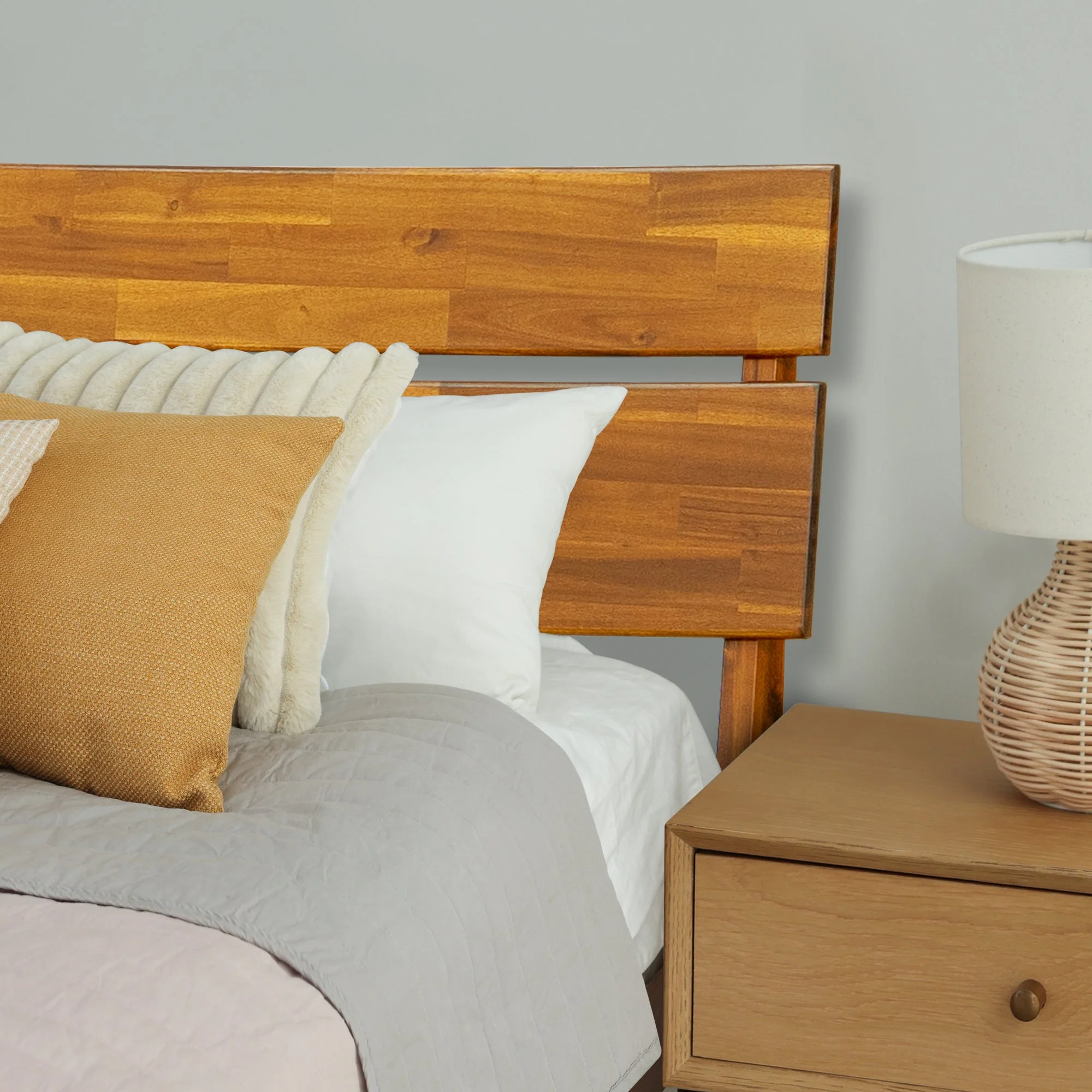Acacia Aurora Deluxe Wood Platform Bed Frame for Ultimate Comfort and Style - Image 12