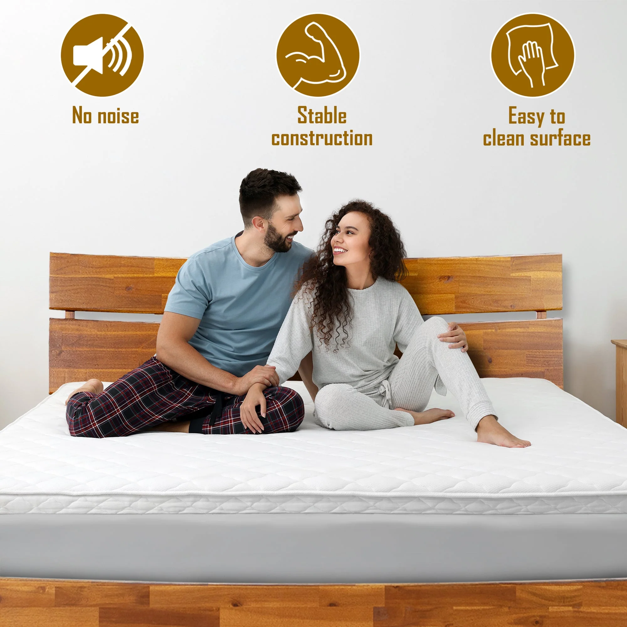 Acacia Aurora Deluxe Wood Platform Bed Frame for Ultimate Comfort and Style - Image 13