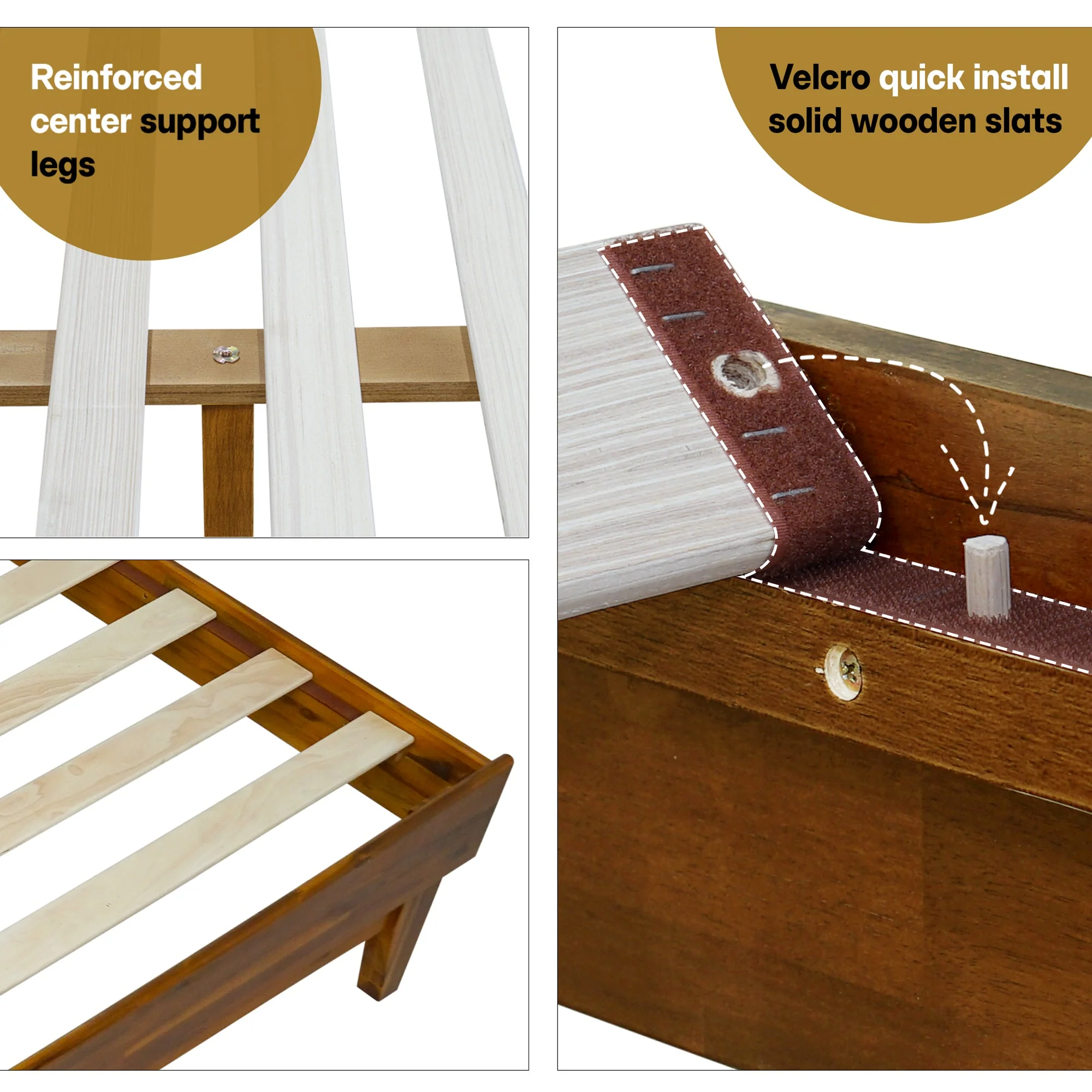 Acacia Aurora Deluxe Wood Platform Bed Frame for Ultimate Comfort and Style - Image 14