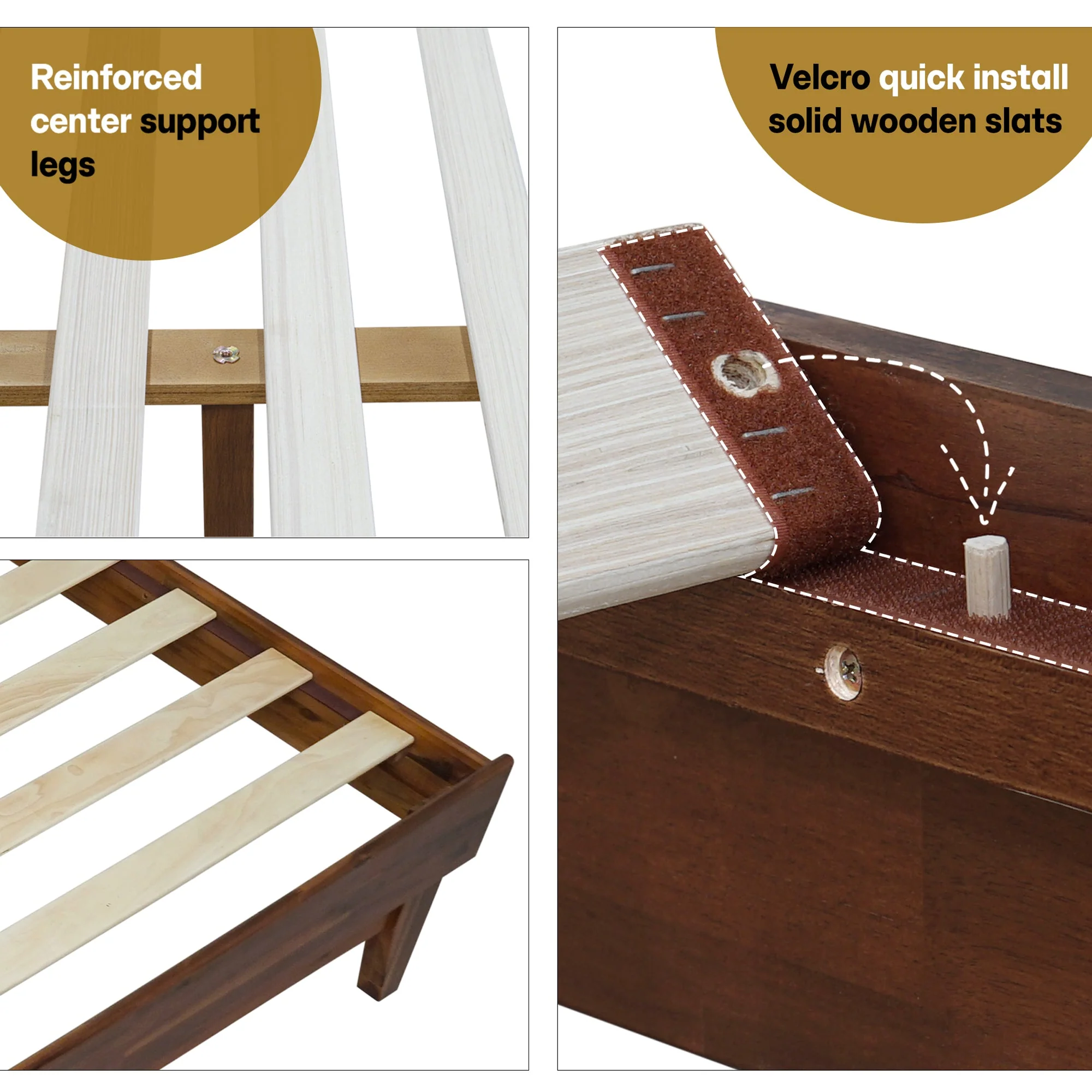 Acacia Aurora Deluxe Wood Platform Bed Frame for Ultimate Comfort and Style - Image 22
