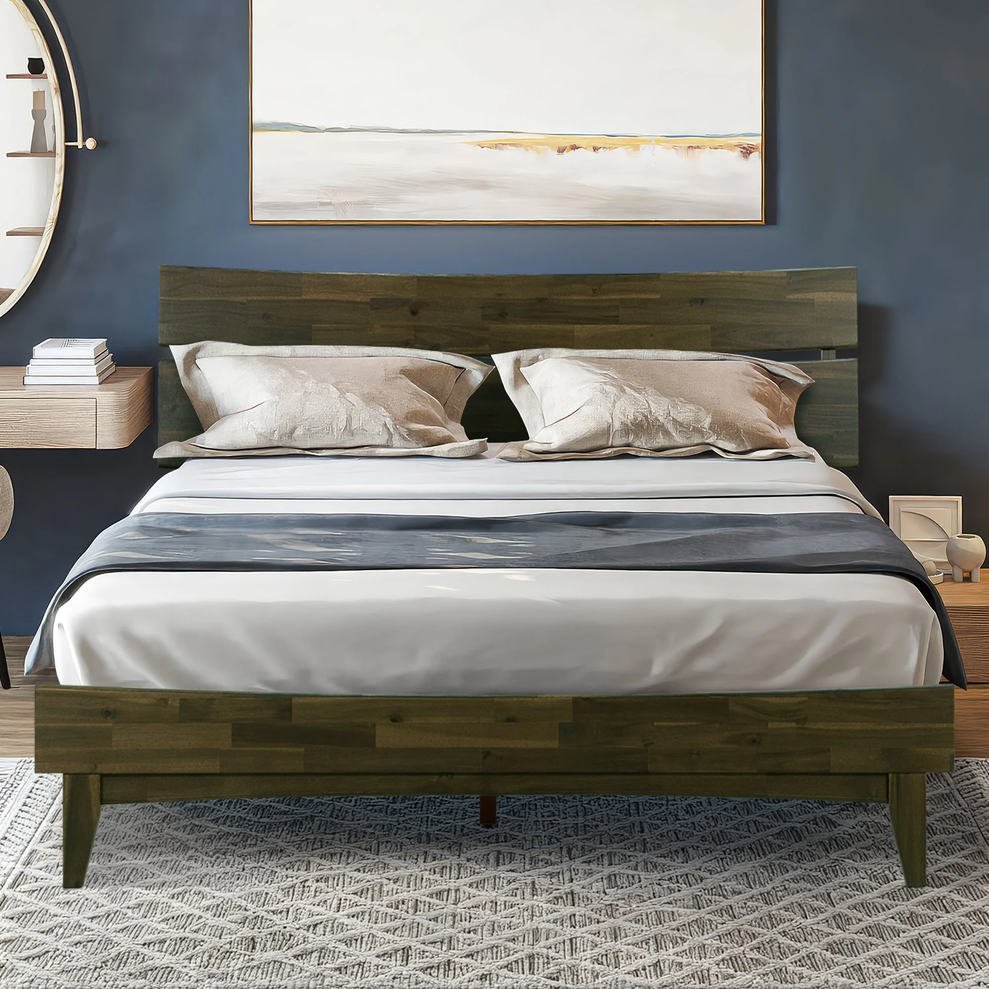 Acacia Aurora Deluxe Wood Platform Bed Frame for Ultimate Comfort and Style - Image 25