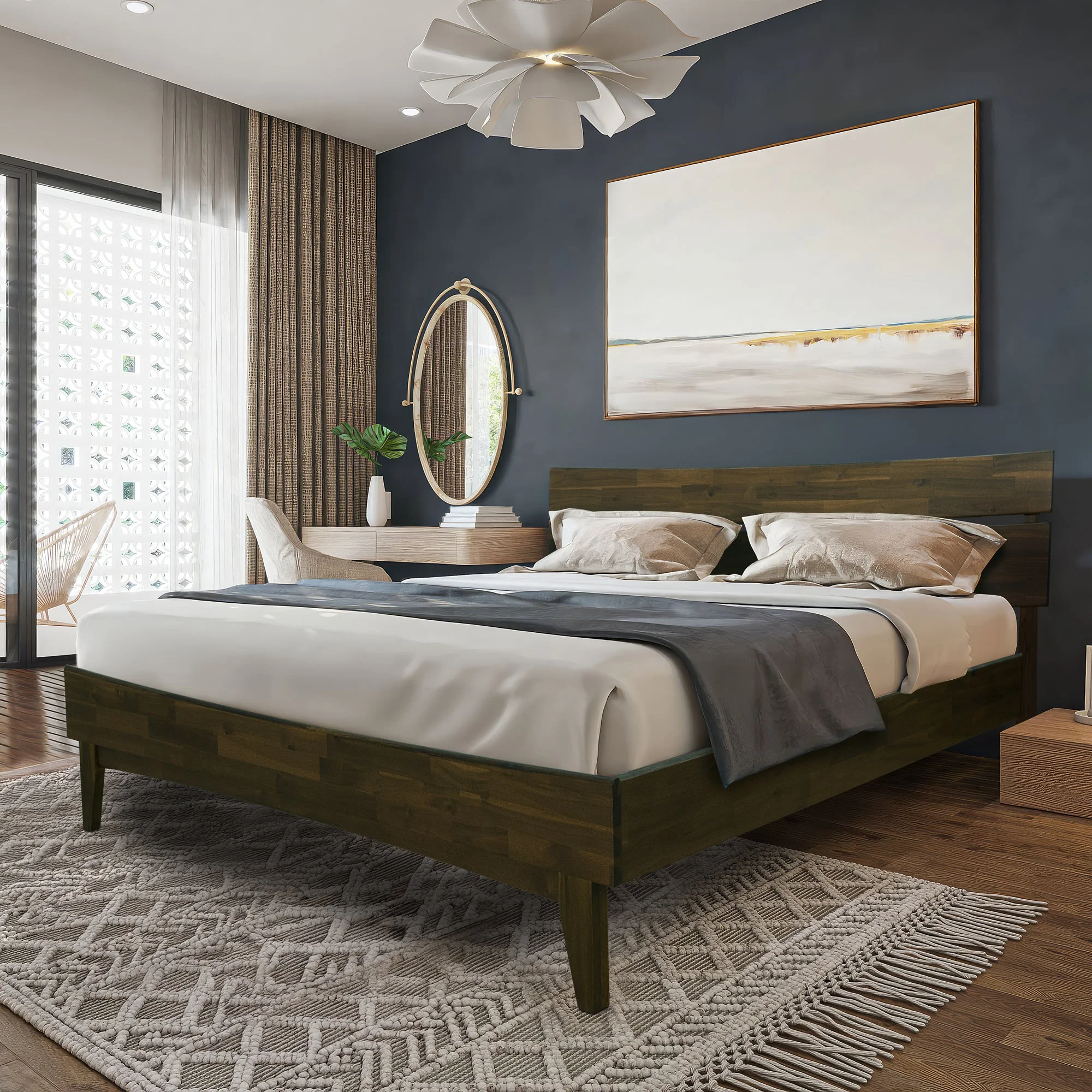 Acacia Aurora Deluxe Wood Platform Bed Frame for Ultimate Comfort and Style - Image 26