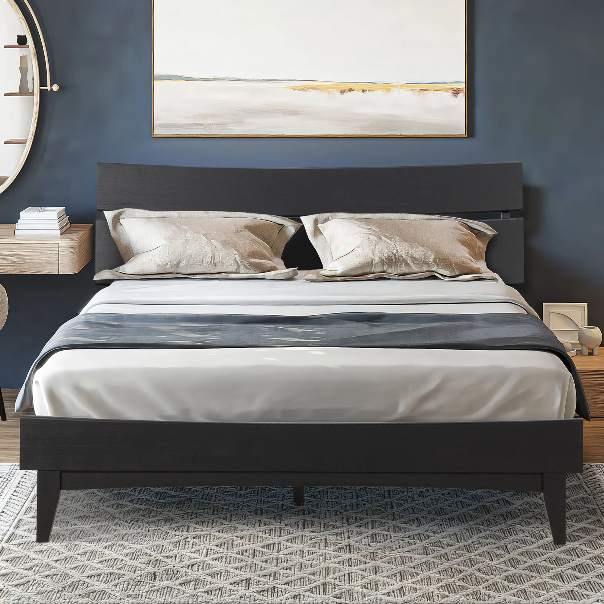 Acacia Aurora Deluxe Wood Platform Bed Frame for Ultimate Comfort and Style - Image 33