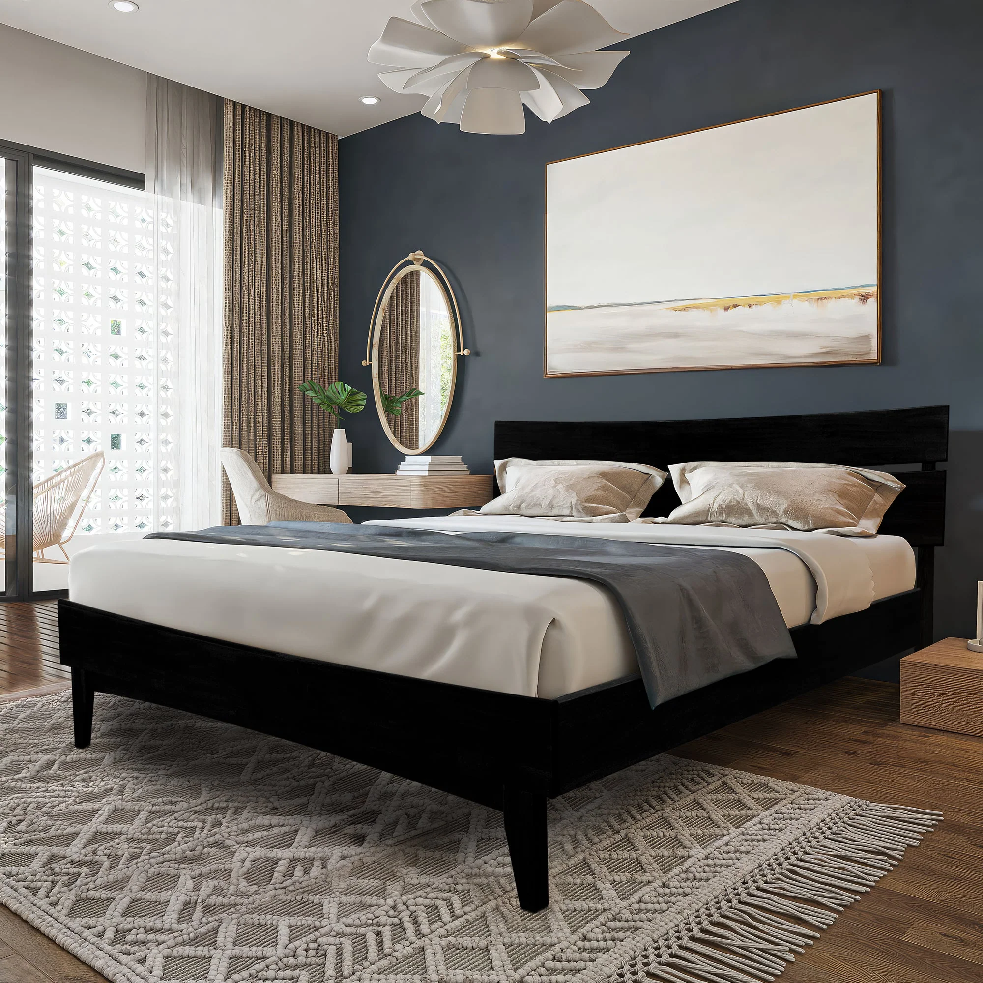 Acacia Aurora Deluxe Wood Platform Bed Frame for Ultimate Comfort and Style - Image 34