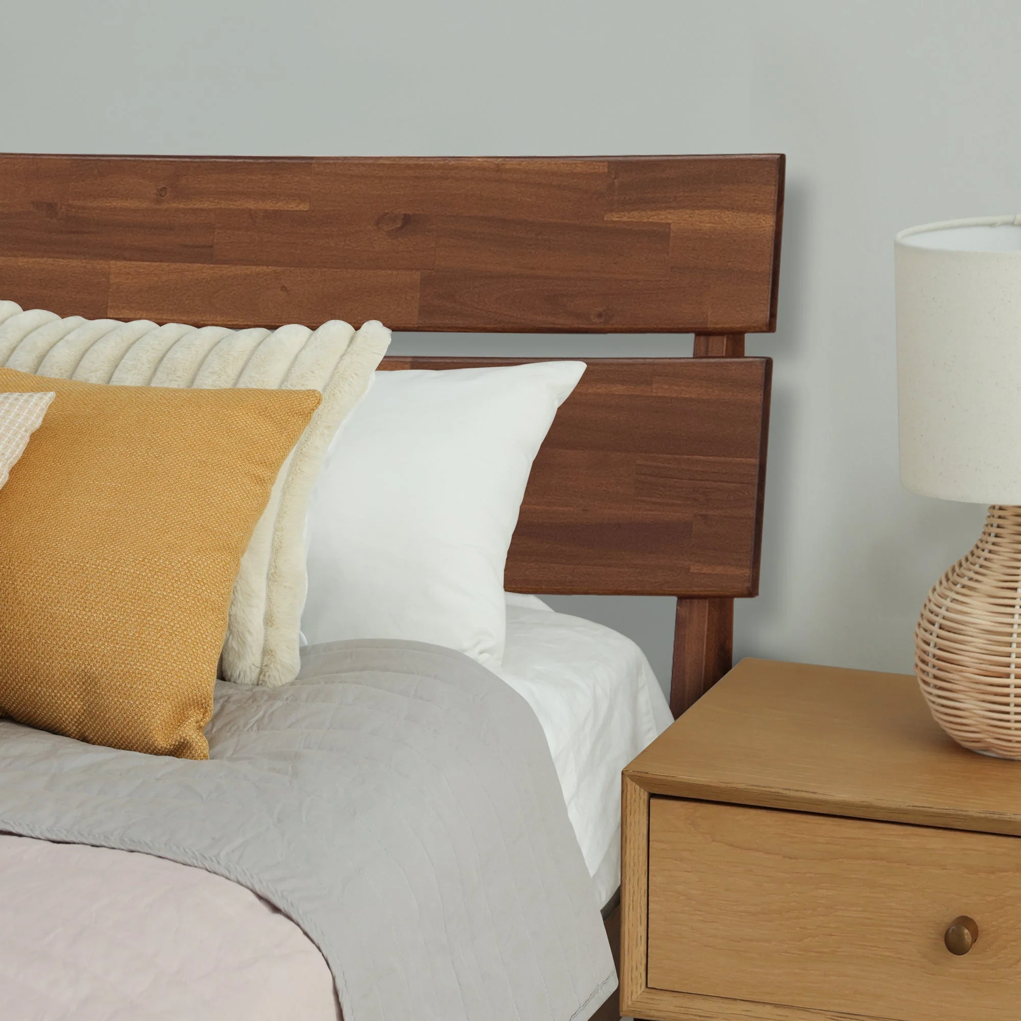 Acacia Aurora Deluxe Wood Platform Bed Frame for Ultimate Comfort and Style - Image 4