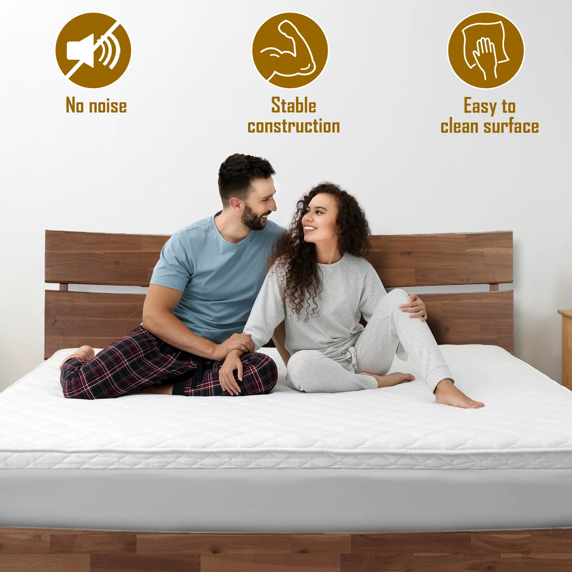 Acacia Aurora Deluxe Wood Platform Bed Frame for Ultimate Comfort and Style - Image 5