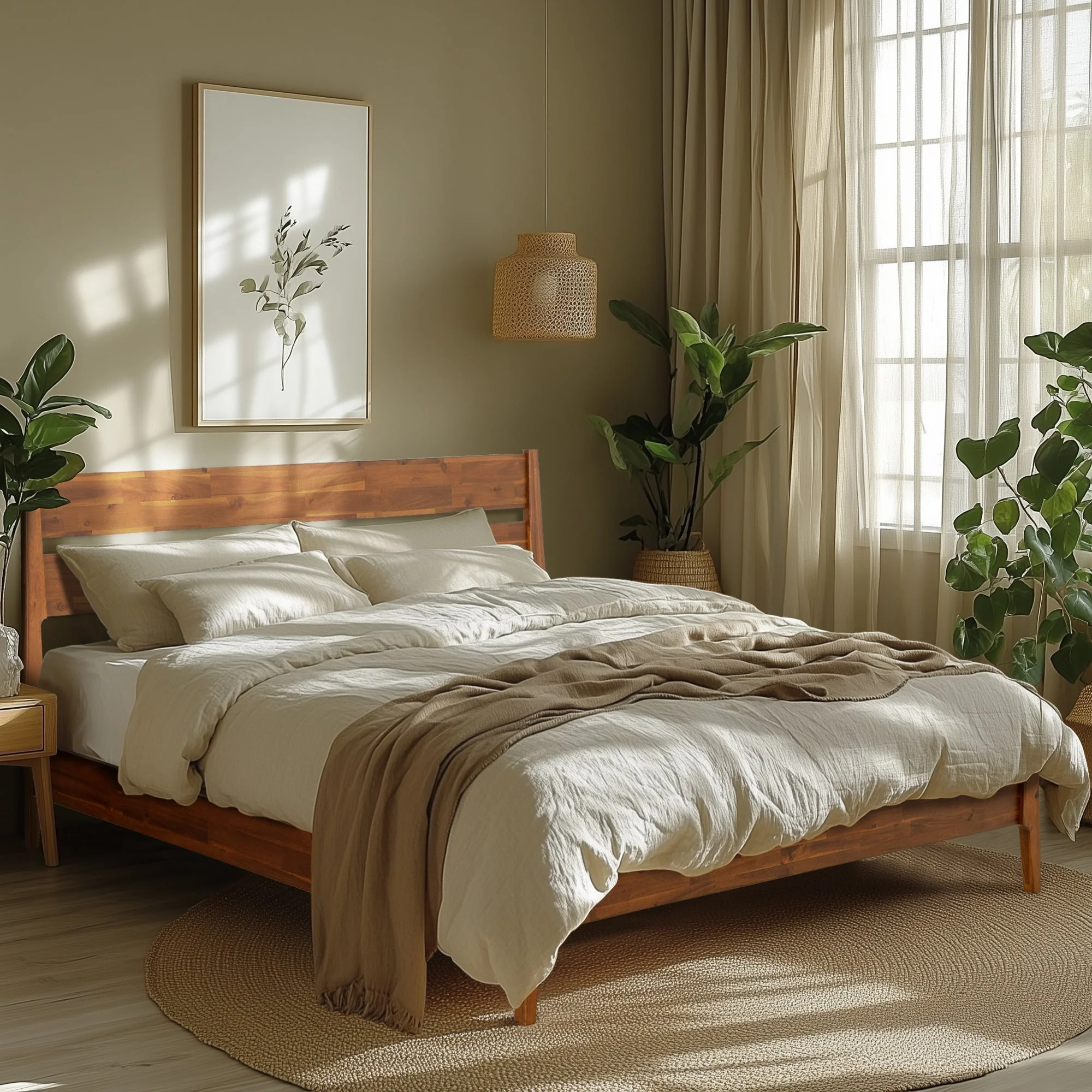 Acacia Callisto Deluxe Solid Wood Bed Frame for Superior Comfort and Style - Image 12