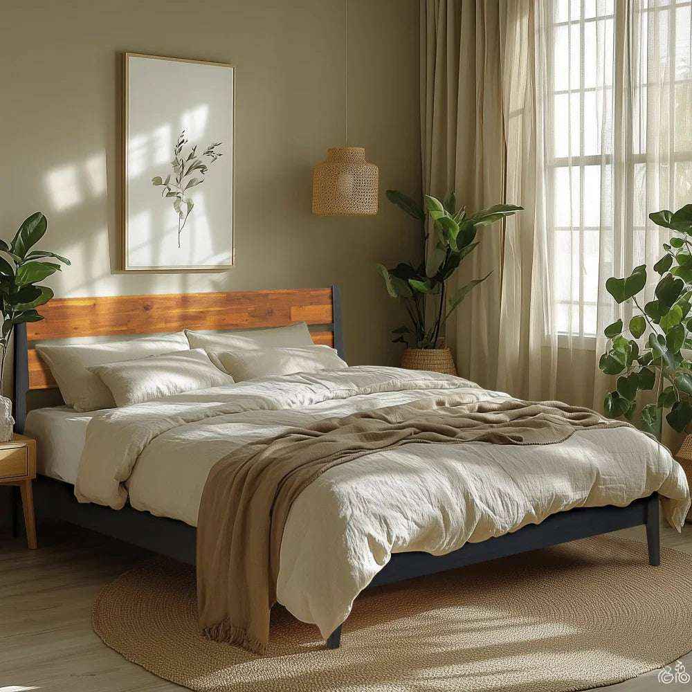 Acacia Callisto Deluxe Solid Wood Bed Frame for Superior Comfort and Style - Image 2