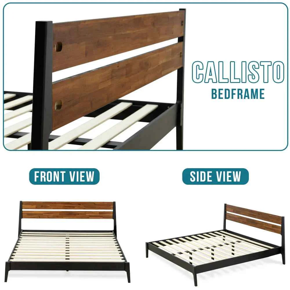 Acacia Callisto Deluxe Solid Wood Bed Frame for Superior Comfort and Style - Image 6