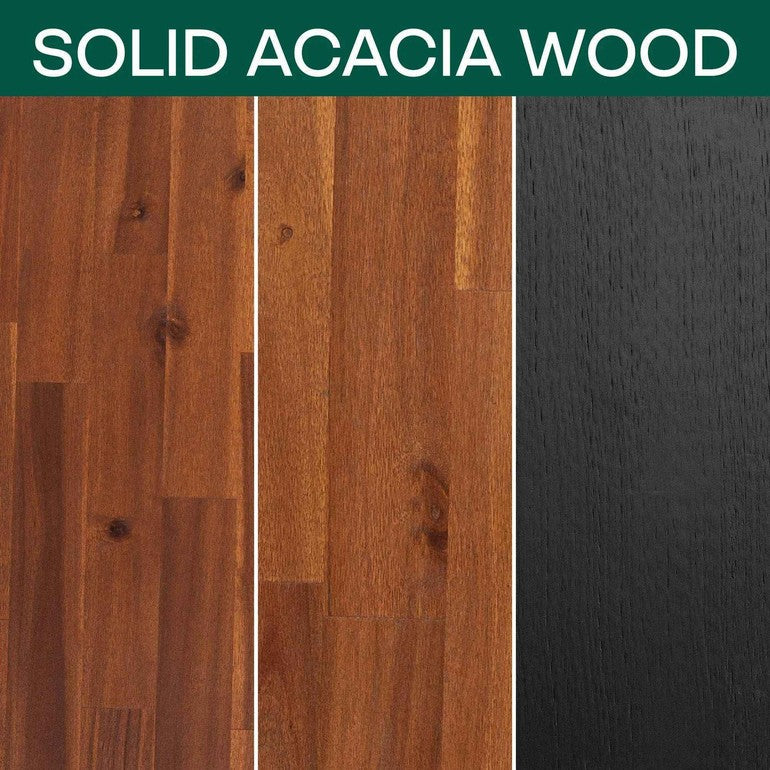 Acacia Callisto Solid Wood Bed Frame and Nightstand Set for a Stylish Bedroom - Image 7