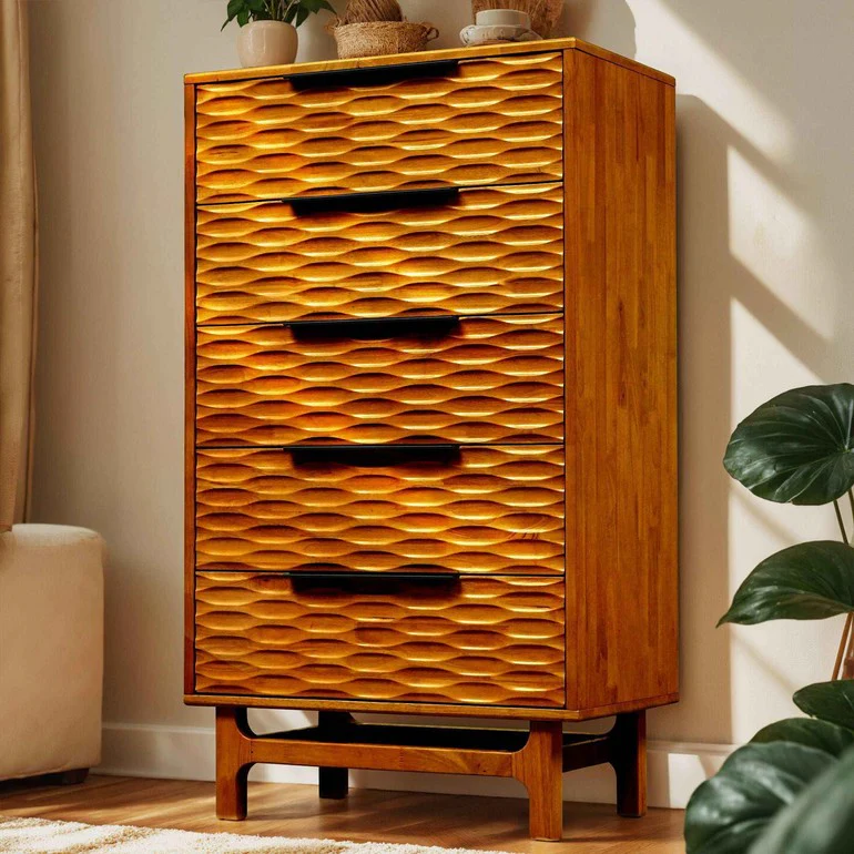 Acacia Elara Dresser with 5 Drawers for Stylish Storage Solutions - Image 11