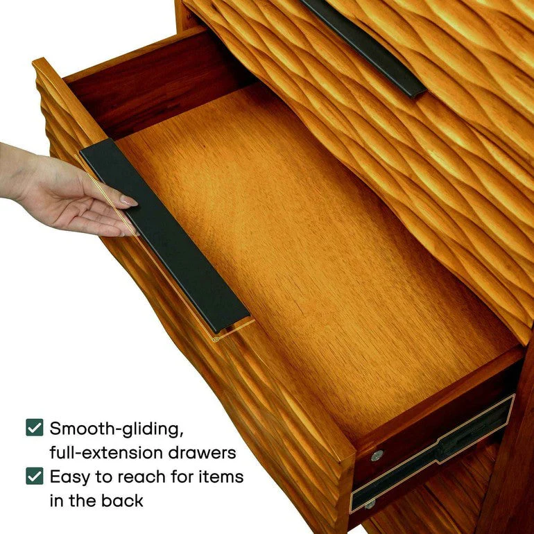 Acacia Elara Dresser with 5 Drawers for Stylish Storage Solutions - Image 13