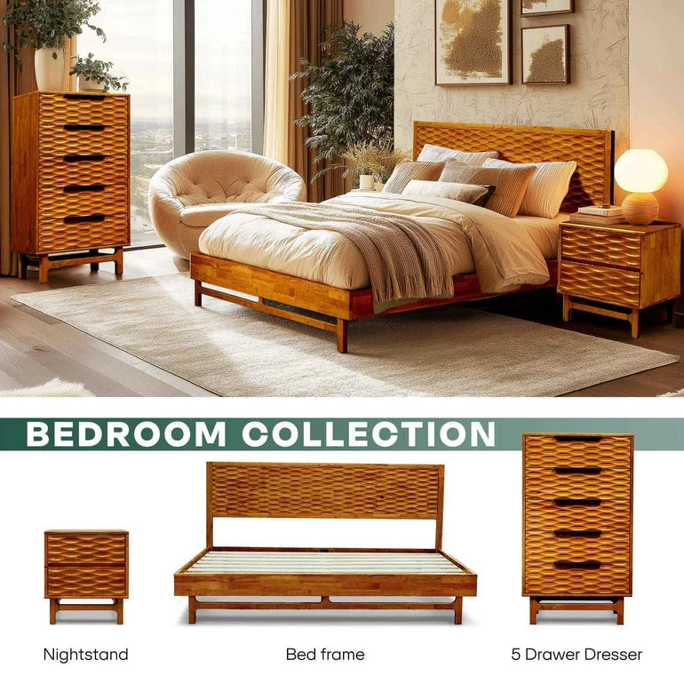 Acacia Elara Dresser with 5 Drawers for Stylish Storage Solutions - Image 17