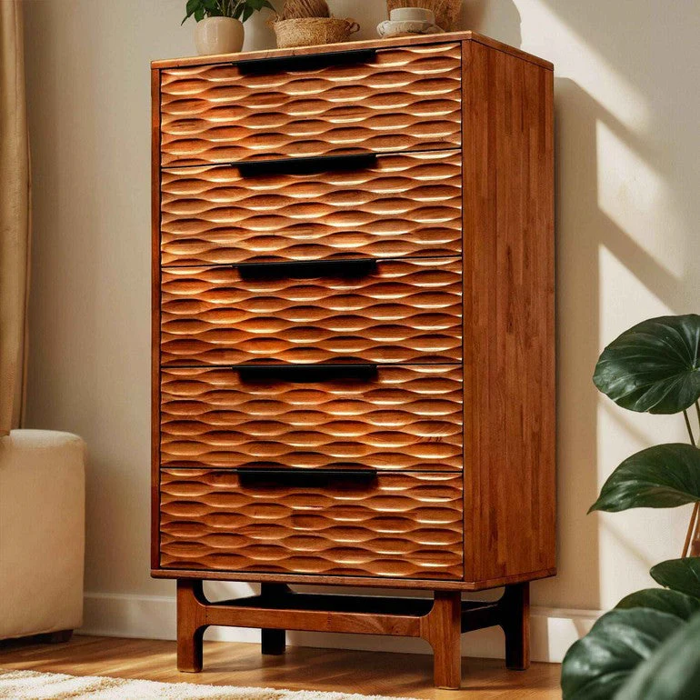 Acacia Elara Dresser with 5 Drawers for Stylish Storage Solutions - Image 19