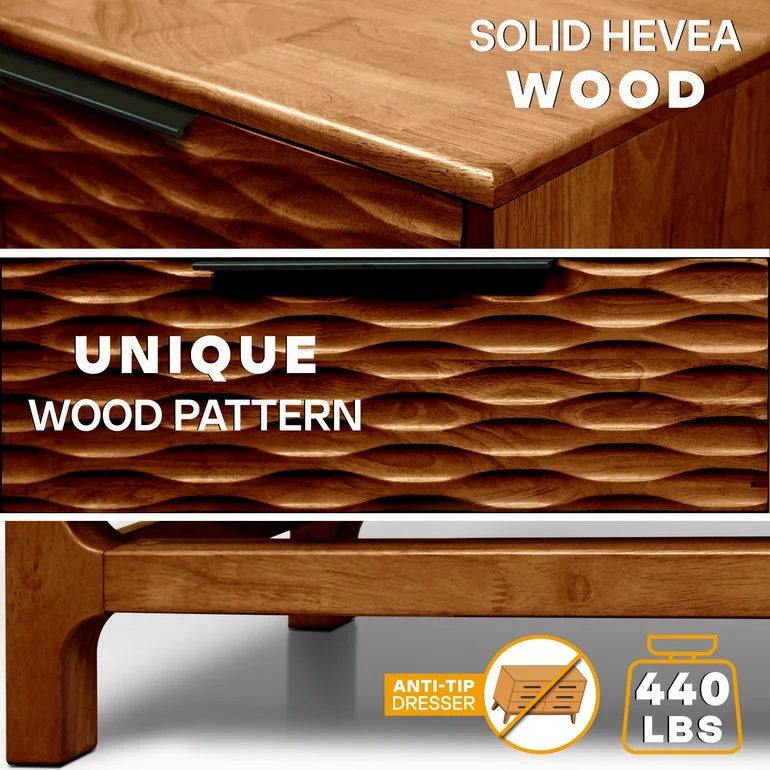 Acacia Elara Dresser with 5 Drawers for Stylish Storage Solutions - Image 23
