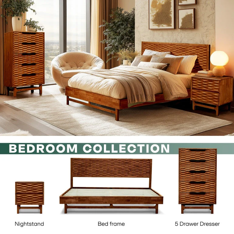 Acacia Elara Dresser with 5 Drawers for Stylish Storage Solutions - Image 26