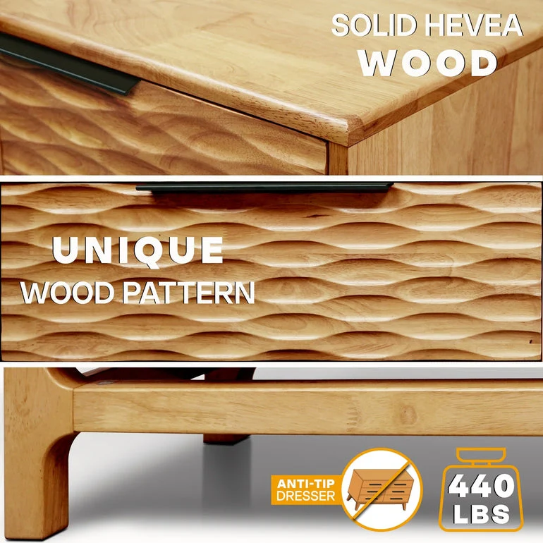 Acacia Elara Dresser with 5 Drawers for Stylish Storage Solutions - Image 5