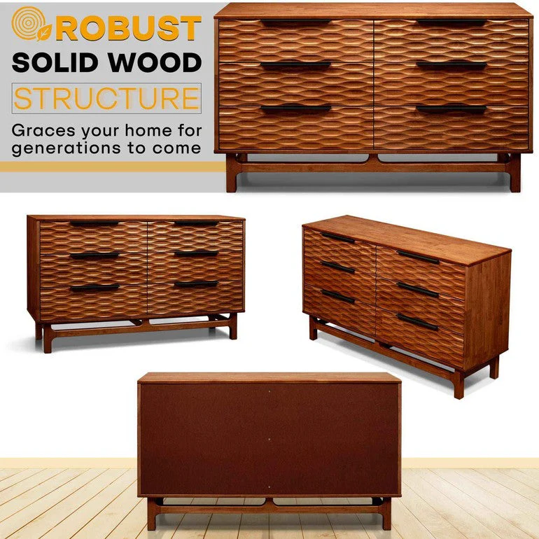 Acacia Elara Dresser with 6 Drawers for Stylish Storage Solutions - Image 12
