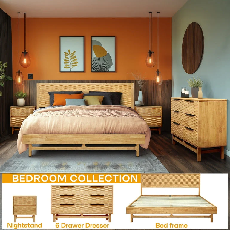 Acacia Elara Dresser with 6 Drawers for Stylish Storage Solutions - Image 2