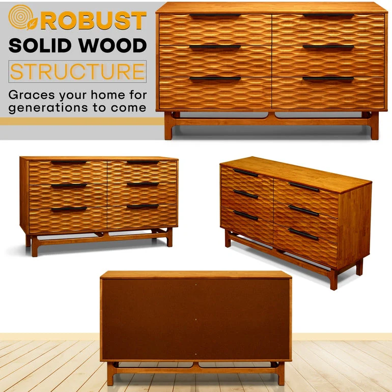 Acacia Elara Dresser with 6 Drawers for Stylish Storage Solutions - Image 21