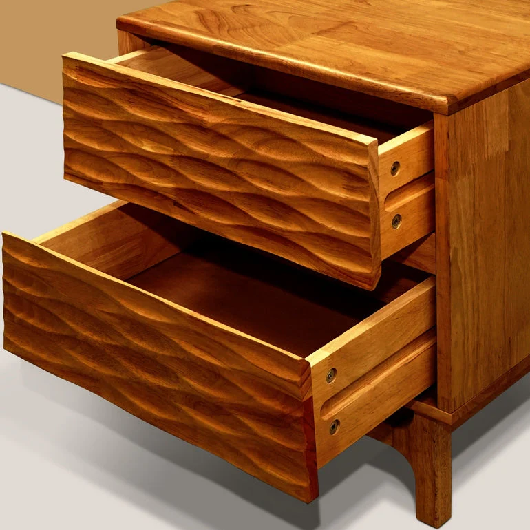 Acacia Elara Nightstand with 2 Drawers - Stylish Storage Solution - Image 11