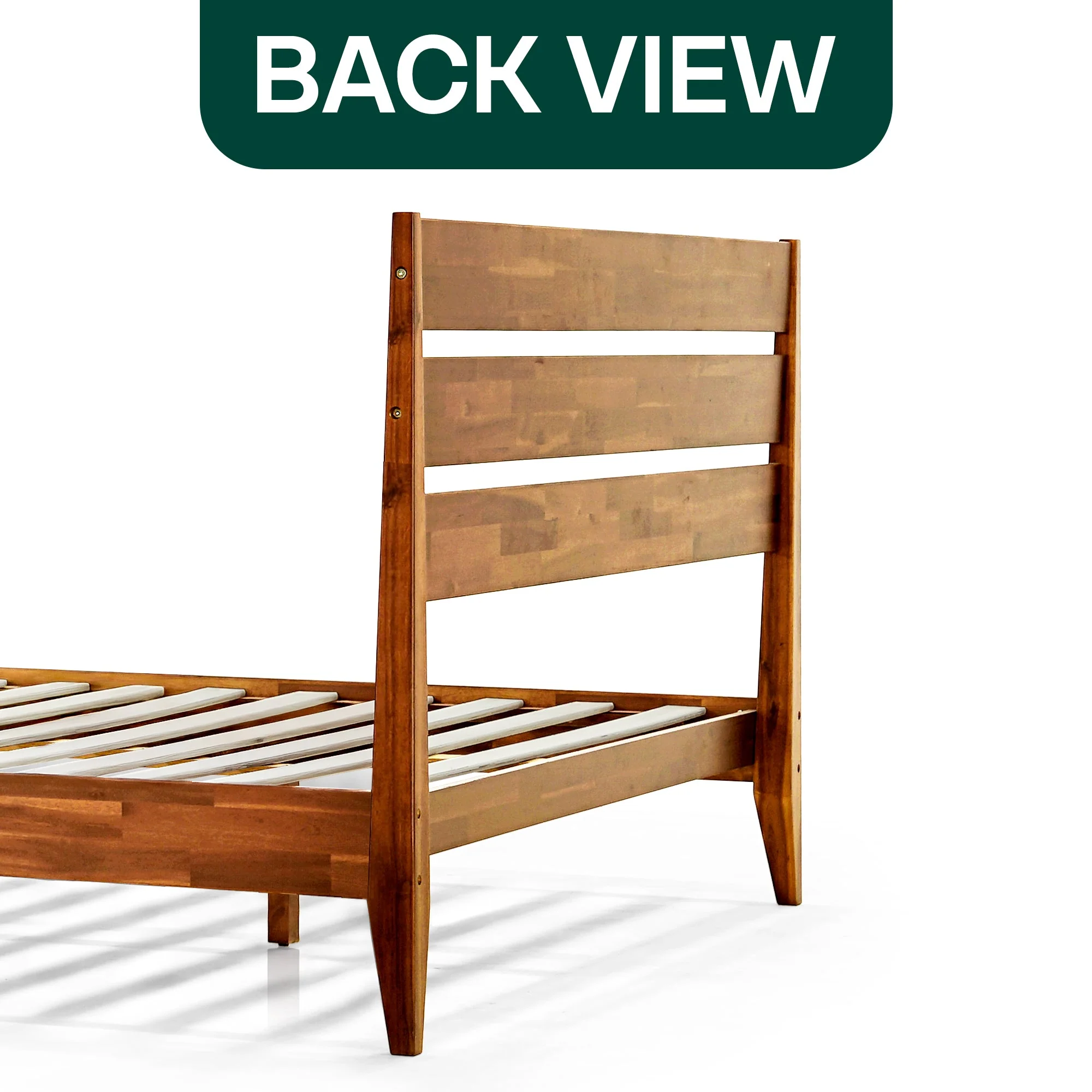 Acacia Emery Solid Wood Bed Frame - Stylish and Durable Acacia Wood Design for Your Bedroom - Image 35