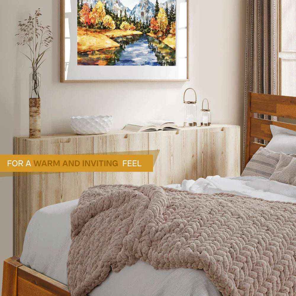 Acacia Emery Wood Platform Bed Frame for Modern Bedrooms - Image 7