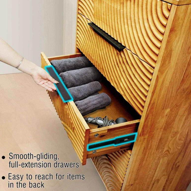 Acacia Harmony Dresser with 5 Drawers for Stylish Storage Solutions - Image 14