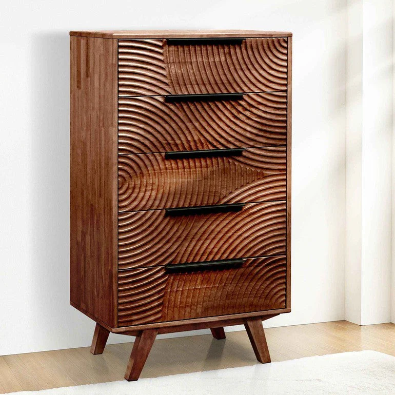 Acacia Harmony Dresser with 5 Drawers for Stylish Storage Solutions - Image 19