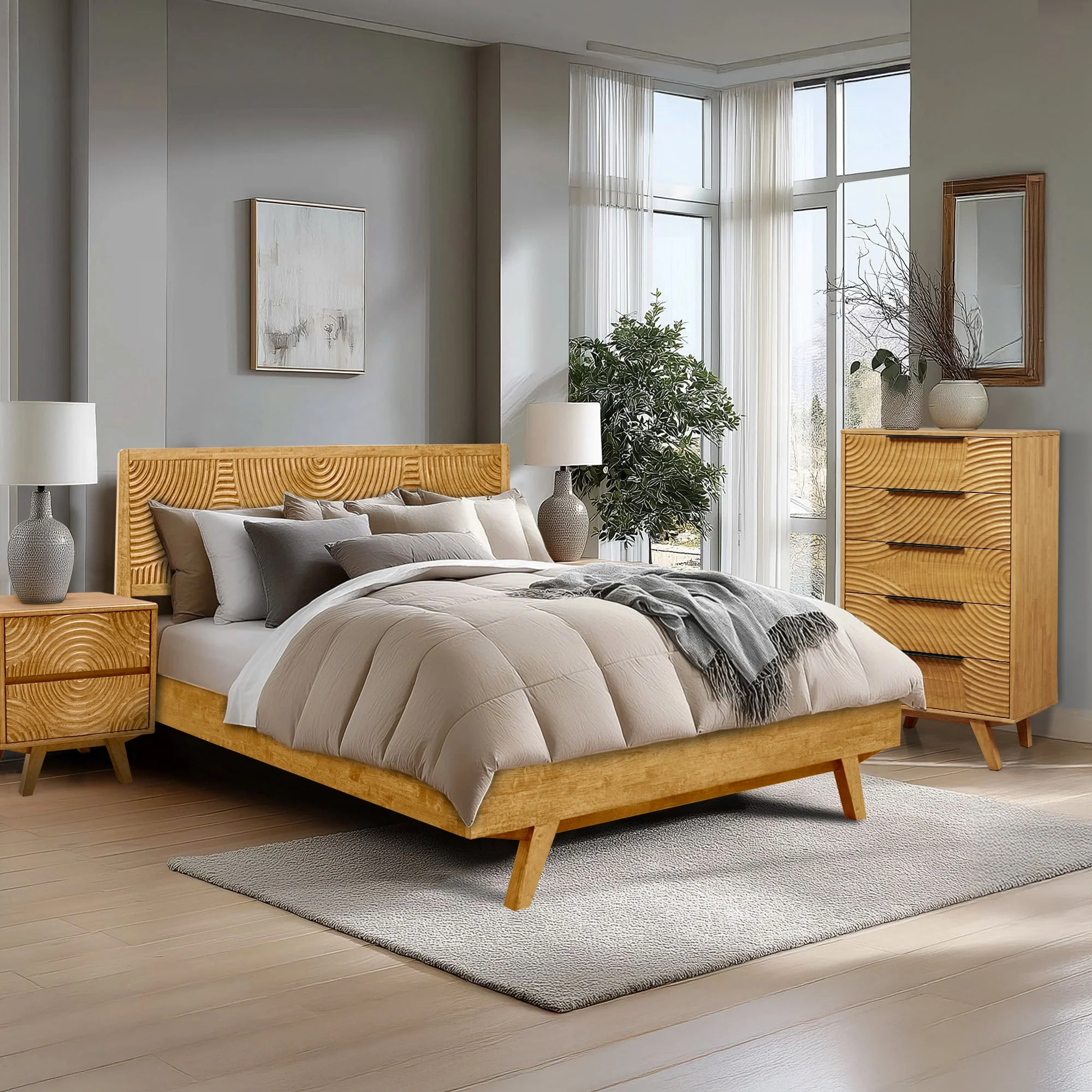 Acacia Harmony Dresser with 5 Drawers for Stylish Storage Solutions - Image 5