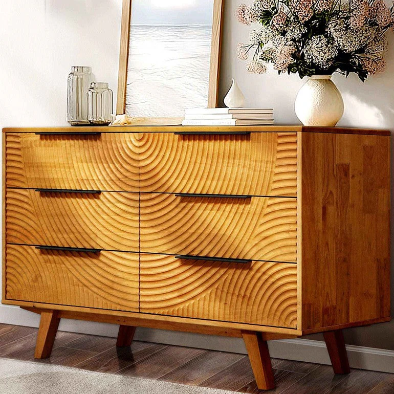 Acacia Harmony Dresser with 6 Drawers for Stylish Storage - Image 10