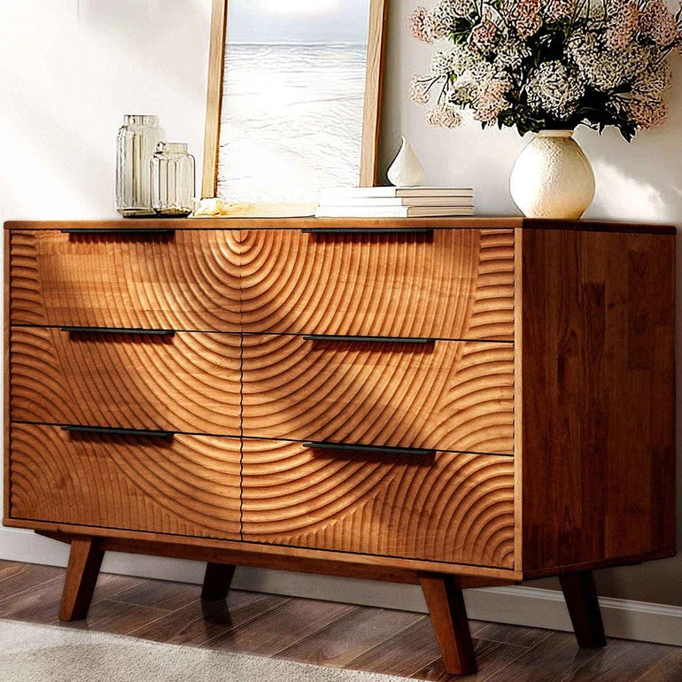 Acacia Harmony Dresser with 6 Drawers for Stylish Storage - Image 19