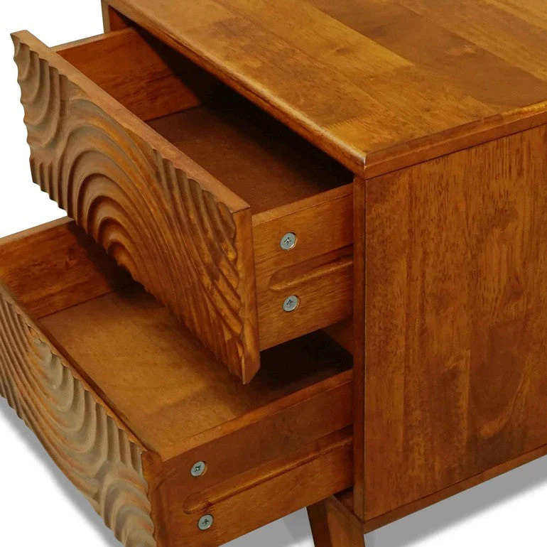 Acacia Harmony Nightstand with 2 Drawers for Elegant Bedroom Storage - Image 20