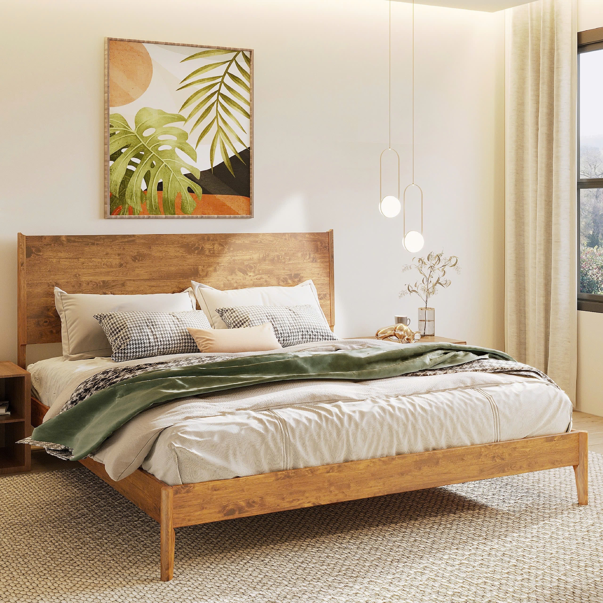 Acacia Haven Deluxe Wood Platform Bed Frame for Ultimate Comfort and Style - Image 22