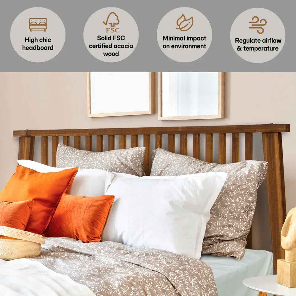 Acacia Kaylin Deluxe Wood Platform Bed Frame for Stylish Bedrooms - Image 4