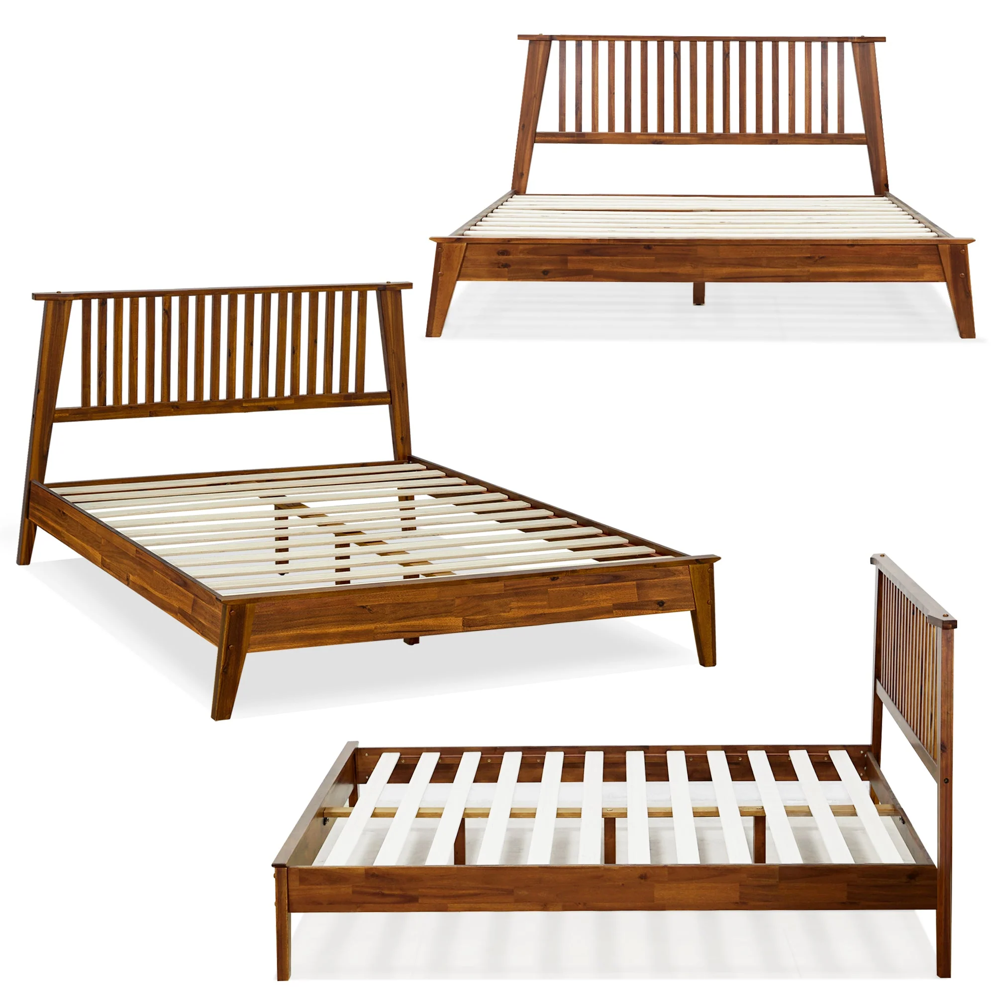 Acacia Kaylin Solid Wood Bed Frame for Durable Style and Comfort - Image 19