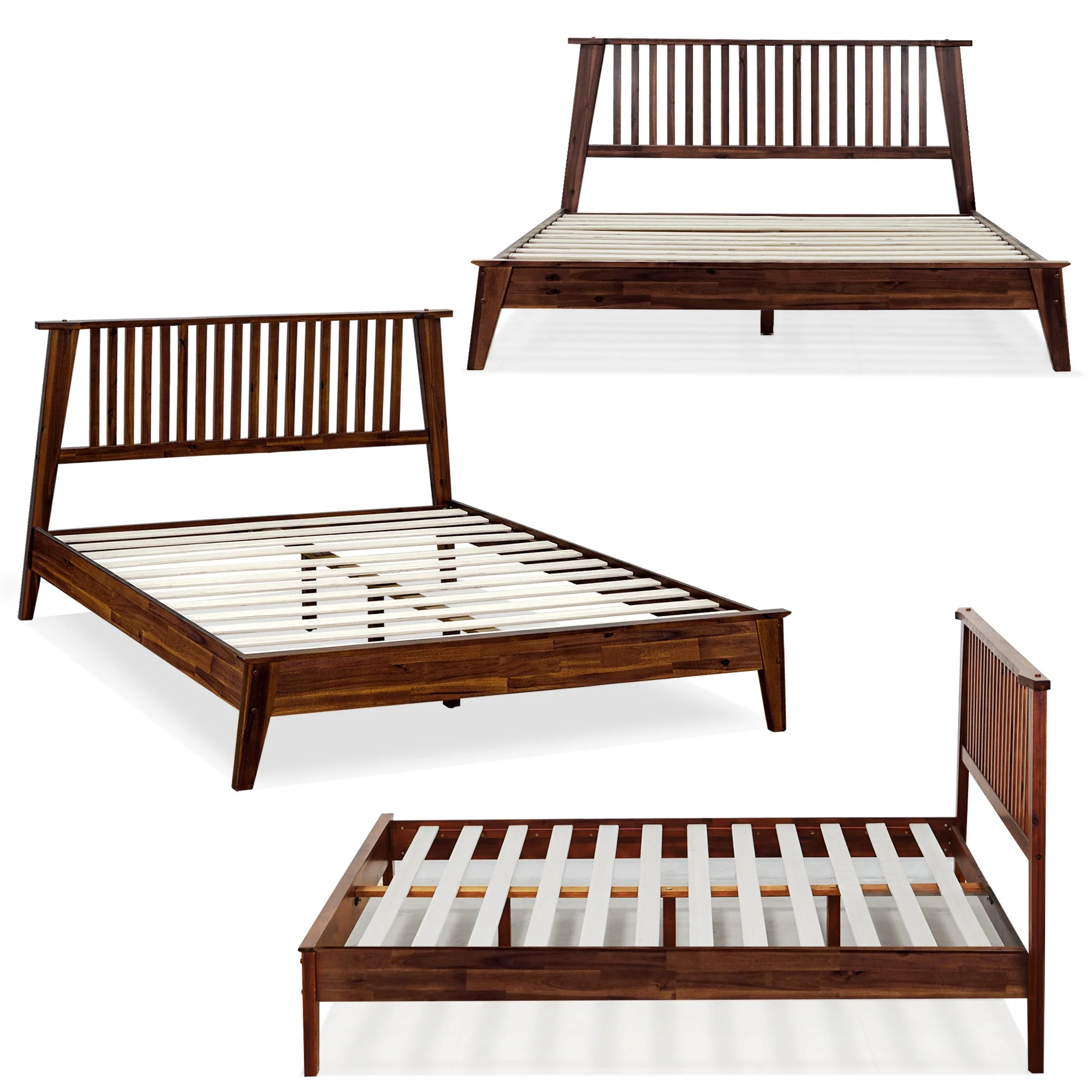Acacia Kaylin Solid Wood Bed Frame for Durable Style and Comfort - Image 9