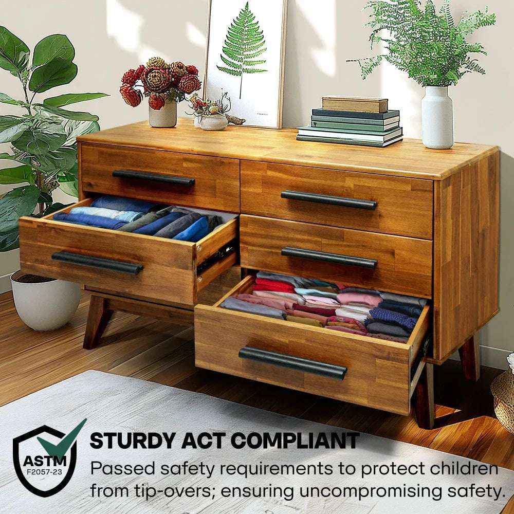 Acacia Legacy Solid Wood Dresser for Timeless Elegance and Durability - Image 6
