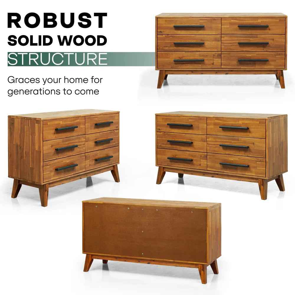 Acacia Legacy Solid Wood Dresser for Timeless Elegance and Durability - Image 7