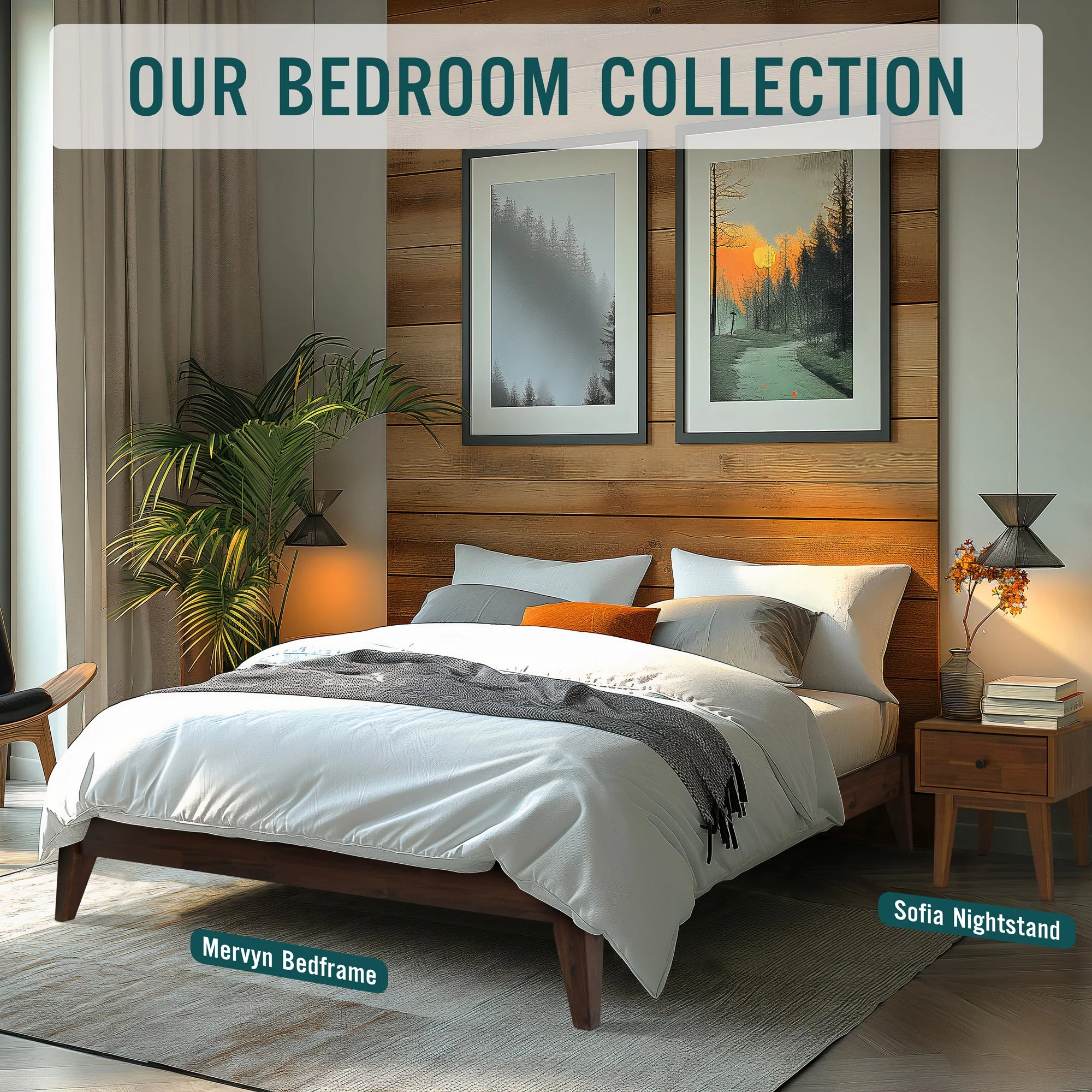 Acacia Mervyn Solid Wood Platform Bed for Timeless Comfort and Style - Image 17