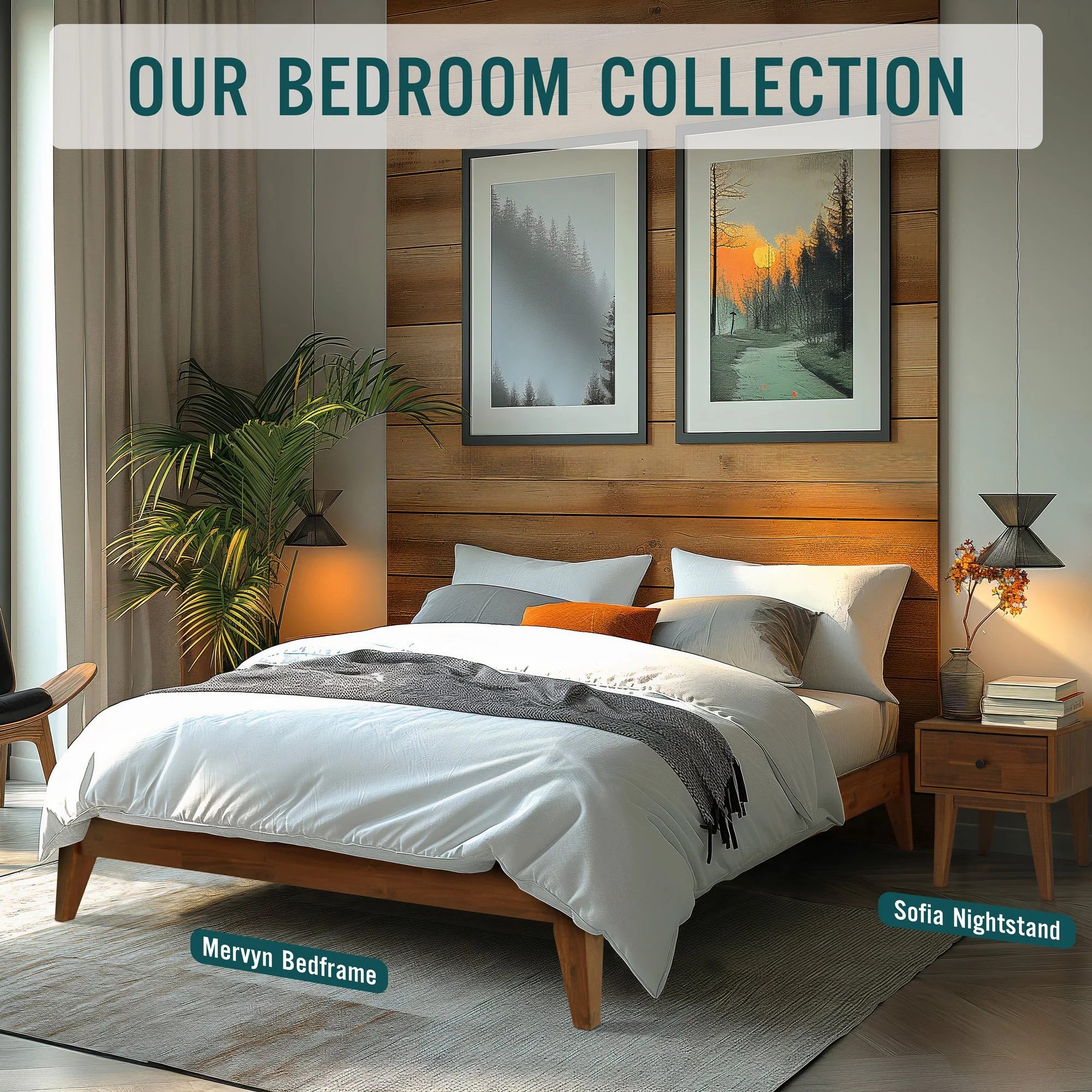 Acacia Mervyn Solid Wood Platform Bed for Timeless Comfort and Style - Image 7