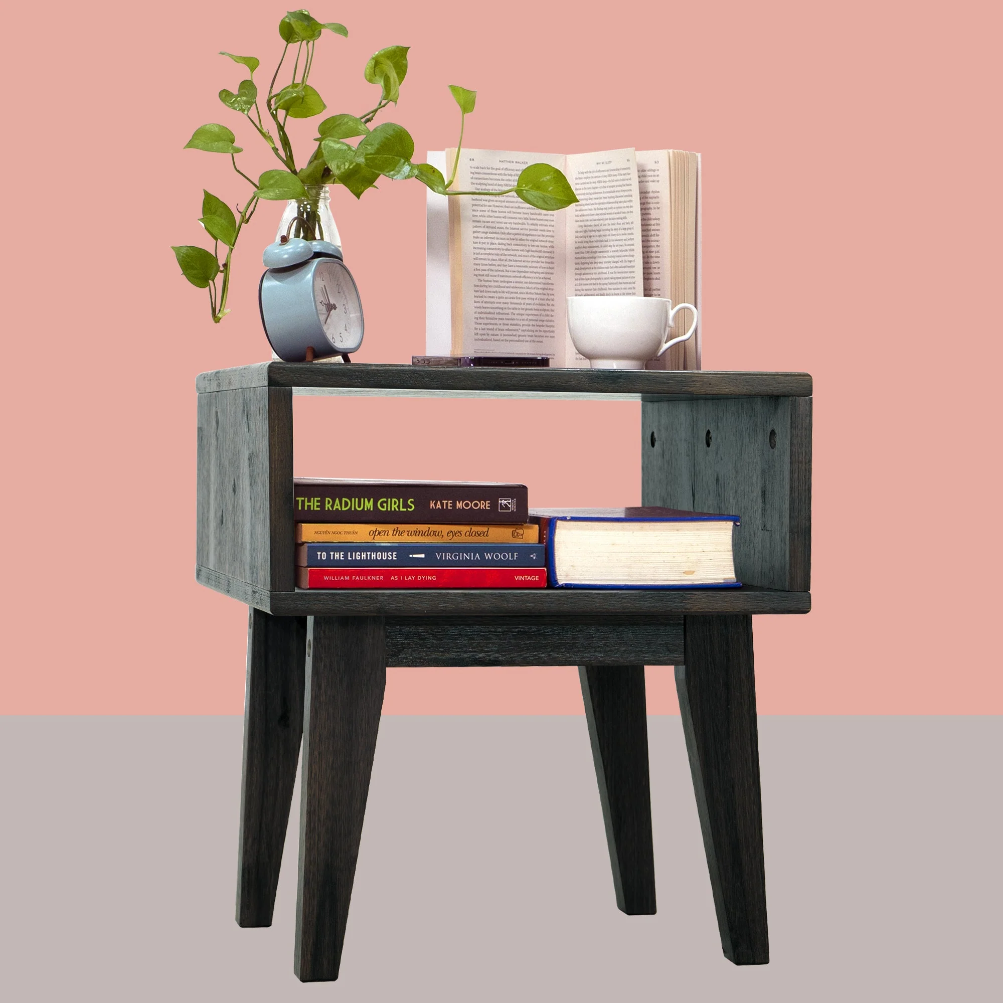 Acacia Serena Solid Wood Nightstand - Elegant and Durable Bedside Storage - Image 14