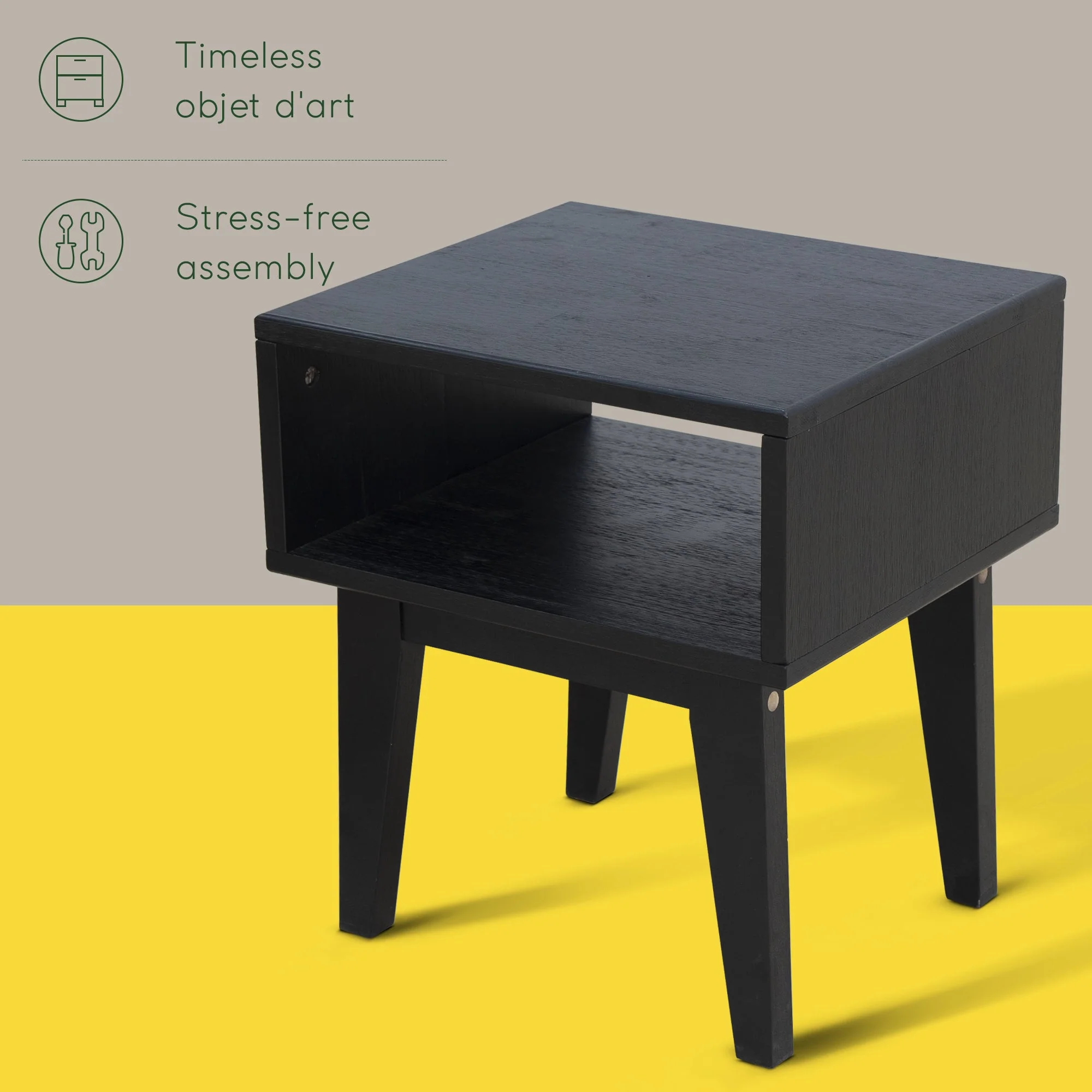 Acacia Serena Solid Wood Nightstand - Elegant and Durable Bedside Storage - Image 20
