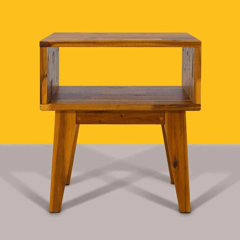 Acacia Serena Solid Wood Nightstand - Elegant and Durable Bedside Storage - Image 23